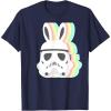 imageStar Wars Easter Stormtrooper Pastel Bunny Ears Disney TShirtNavy Blue