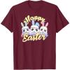 imageStar Wars Easter Stormtroopers Bunny Ears ampamp Eggs TShirtBurgundy