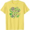 imageStar Wars Icons Lucky Green 4Leaf Clover St Patricks Day TShirtLemon Yellow