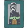 imageStar Wars The Mandalorian Curious Child Blanket Measures 62 x 90 inches Kids Bedding Features The Child Baby Yoda Grogu Fade Resistant Super Soft Fleece Official Star Wars Product