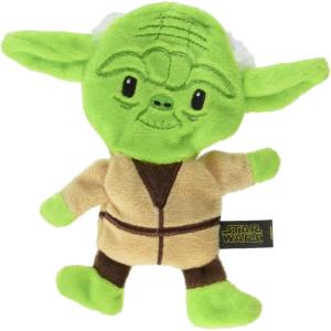 imageSTAR WARS for Pets Plush Yoda Rope Frisbee Dog Toy  Green Fetch Toys for Dogs  Plush Dog Toy Chew Dog Toy Squeaky Dog Toy Officially Licensed fromYoda Flattie