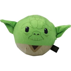 imageSTAR WARS for Pets Plush Yoda Rope Frisbee Dog Toy  Green Fetch Toys for Dogs  Plush Dog Toy Chew Dog Toy Squeaky Dog Toy Officially Licensed fromYoda Ball Body