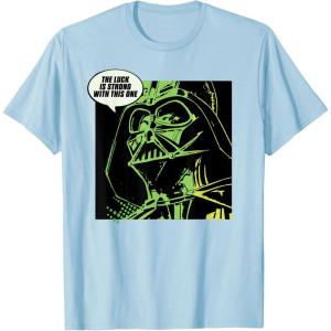 imageStar Wars Darth Vader The Luck is Strong St Patricks Day TShirtBaby Blue