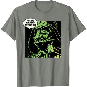 imageStar Wars Darth Vader The Luck is Strong St Patricks Day TShirtOlive Heather