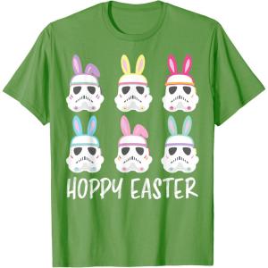 imageStar Wars Easter Storm Troopers With Ears Line Up Poster TShirtGrass Green