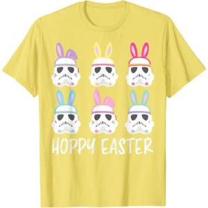 imageStar Wars Easter Storm Troopers With Ears Line Up Poster TShirtLemon Yellow