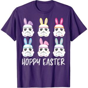 imageStar Wars Easter Storm Troopers With Ears Line Up Poster TShirtPurple