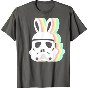 imageStar Wars Easter Stormtrooper Pastel Bunny Ears Disney TShirtAsphalt Grey