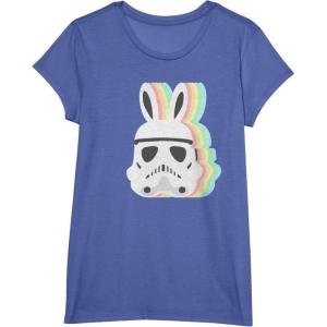 imageStar Wars Easter Stormtrooper Pastel Bunny Ears Disney TShirtBright Blue Heather