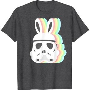 imageStar Wars Easter Stormtrooper Pastel Bunny Ears Disney TShirtDark Heather Grey