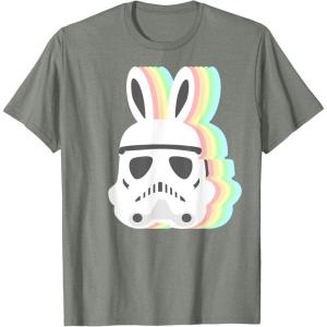 imageStar Wars Easter Stormtrooper Pastel Bunny Ears Disney TShirtOlive Heather