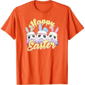 imageStar Wars Easter Stormtroopers Bunny Ears ampamp Eggs TShirtOrange