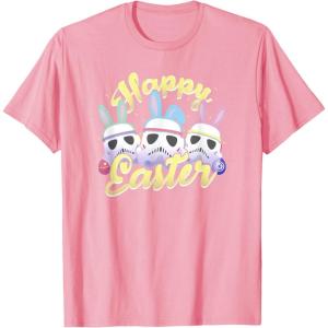 imageStar Wars Easter Stormtroopers Bunny Ears ampamp Eggs TShirtPink