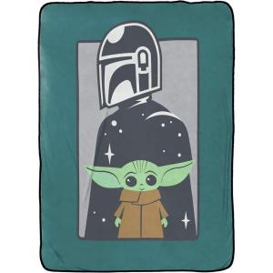 imageStar Wars The Mandalorian Curious Child Blanket  Measures 62 x 90 inches Kids Bedding Features The Child Baby Yoda Grogu  Fade Resistant Super Soft Fleece Official Star Wars Product