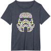 imageStar Wars Easter Egg Fill Imperial Stormtrooper Helmet TShirtHeather Blue