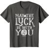 imageStar Wars R2D2 May The Luck Be With You St Patricks Day TShirtAsphalt Grey