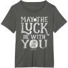 imageStar Wars R2D2 May The Luck Be With You St Patricks Day TShirtAsphalt Grey