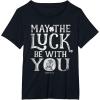 imageStar Wars R2D2 May The Luck Be With You St Patricks Day TShirtBlack