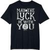 imageStar Wars R2D2 May The Luck Be With You St Patricks Day TShirtBlack