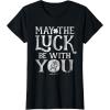 imageStar Wars R2D2 May The Luck Be With You St Patricks Day TShirtBlack