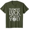 imageStar Wars R2D2 May The Luck Be With You St Patricks Day TShirtOlive Green