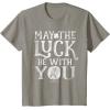 imageStar Wars R2D2 May The Luck Be With You St Patricks Day TShirtSlate Grey