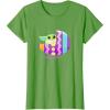 imageStar Wars The Mandalorian Grogu in Cute Pastel Easter Egg TShirtGrass Green