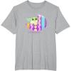 imageStar Wars The Mandalorian Grogu in Cute Pastel Easter Egg TShirtHeather Grey