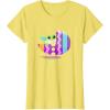imageStar Wars The Mandalorian Grogu in Cute Pastel Easter Egg TShirtLemon Yellow