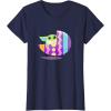 imageStar Wars The Mandalorian Grogu in Cute Pastel Easter Egg TShirtNavy Blue