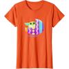 imageStar Wars The Mandalorian Grogu in Cute Pastel Easter Egg TShirtOrange