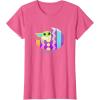 imageStar Wars The Mandalorian Grogu in Cute Pastel Easter Egg TShirtPink Heather