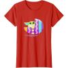 imageStar Wars The Mandalorian Grogu in Cute Pastel Easter Egg TShirtRed