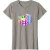 imageStar Wars The Mandalorian Grogu in Cute Pastel Easter Egg TShirtSlate Grey