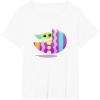 imageStar Wars The Mandalorian Grogu in Cute Pastel Easter Egg TShirtWhite