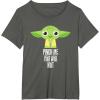 imageStar Wars Yoda Pinch Me You Will Not St Patricks Day TShirtAsphalt Grey