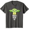 imageStar Wars Yoda Pinch Me You Will Not St Patricks Day TShirtAsphalt Grey