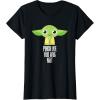 imageStar Wars Yoda Pinch Me You Will Not St Patricks Day TShirtBlack