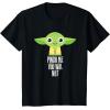 imageStar Wars Yoda Pinch Me You Will Not St Patricks Day TShirtBlack