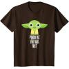 imageStar Wars Yoda Pinch Me You Will Not St Patricks Day TShirtBrown