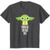 imageStar Wars Yoda Pinch Me You Will Not St Patricks Day TShirtDark Heather Grey