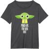 imageStar Wars Yoda Pinch Me You Will Not St Patricks Day TShirtDark Heather Grey