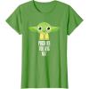 imageStar Wars Yoda Pinch Me You Will Not St Patricks Day TShirtGrass Green
