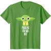 imageStar Wars Yoda Pinch Me You Will Not St Patricks Day TShirtGrass Green