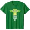 imageStar Wars Yoda Pinch Me You Will Not St Patricks Day TShirtKelly Green