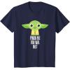 imageStar Wars Yoda Pinch Me You Will Not St Patricks Day TShirtNavy Blue