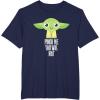 imageStar Wars Yoda Pinch Me You Will Not St Patricks Day TShirtNavy Blue