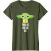 imageStar Wars Yoda Pinch Me You Will Not St Patricks Day TShirtOlive Green