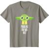 imageStar Wars Yoda Pinch Me You Will Not St Patricks Day TShirtSlate Grey
