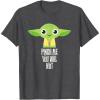 imageStar Wars Yoda Pinch Me You Will Not St Patricks Day TShirtDark Heather Grey